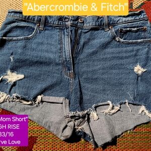Abercrombie & Fitch Blue Denim Women's Shorts
